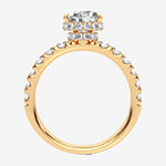 Signature By Modern Bride Womens 2 3/4 CT. T.W. Lab Grown White Diamond 14K Gold Pear Engagement Ring