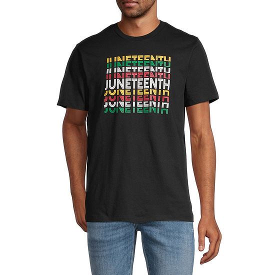 Hope & Wonder Juneteenth Unisex Adult Crew Neck Short Sleeve Regular Fit Graphic T-Shirt