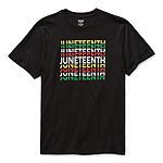 Hope & Wonder Juneteenth Unisex Adult Crew Neck Short Sleeve Regular Fit Graphic T-Shirt