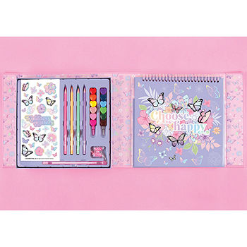 Three Cheers For Girls Butterfly Sketchbook & Drawing 20 Piece Set -  JCPenney