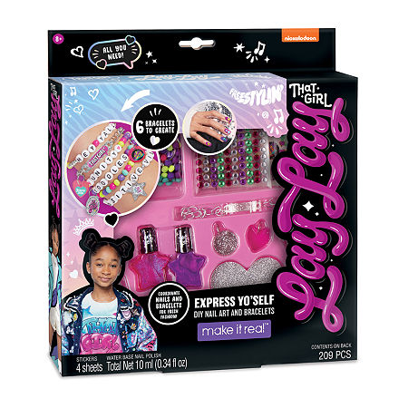 That Girl Lay Lay Express Yo 'Self Diy Nail Art & Bracelets Kit, One Size, Multiple Colors