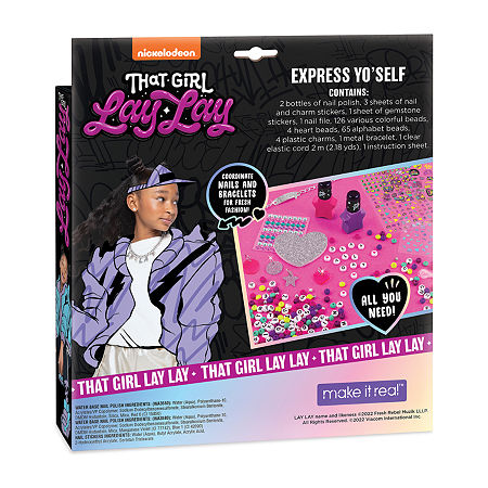 That Girl Lay Lay Express Yo 'Self Diy Nail Art & Bracelets Kit, One Size, Multiple Colors