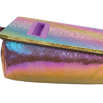 Sleek Iridescent Rainbow Glitter Clear Acrylic Lap Desk – Aura In Pink Inc.