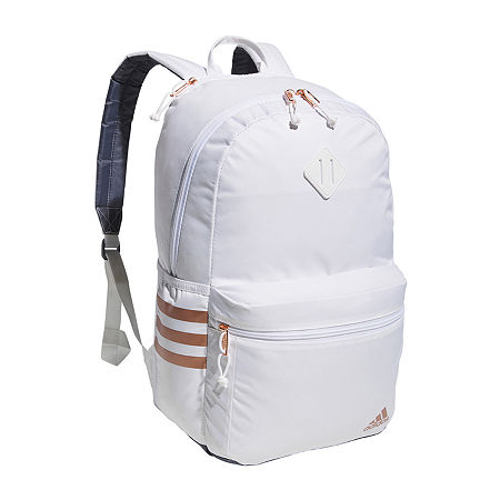 Adidas Classic 3-Stripes V Backpack, One Size, White