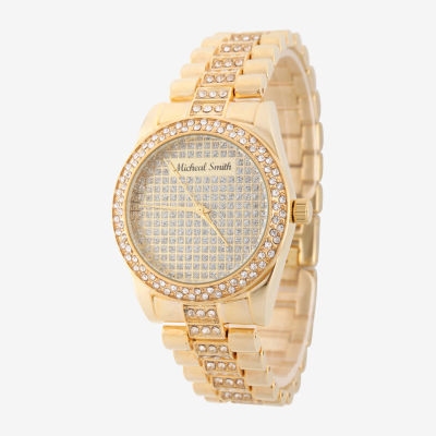 Personalized Mens Gold Tone Bracelet Watch