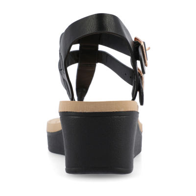 Journee Collection Womens Bianca Wedge Sandals