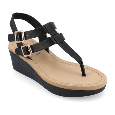 Journee Collection Womens Bianca Wedge Sandals