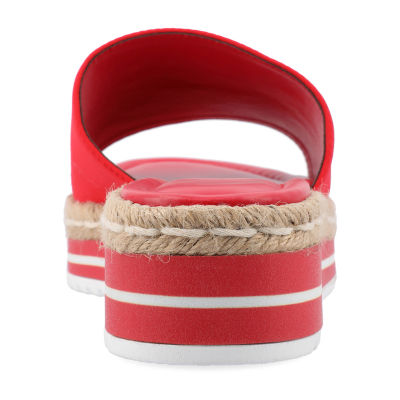 Journee Collection Womens Rosey Slide Sandals