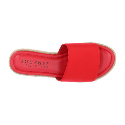 Journee Collection Womens Rosey Slide Sandals