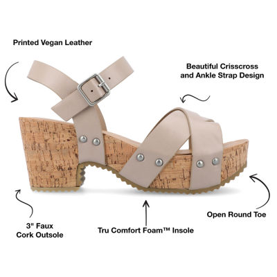 Journee Collection Womens Valentina Heeled Sandals