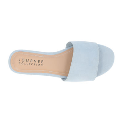 Journee Collection Womens Kolinna-Wd Flat Sandals Wide Width