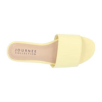 Journee Collection Womens Kolinna-Wd Flat Sandals Wide Width