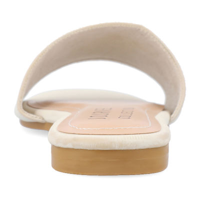 Journee Collection Womens Kolinna-Wd Flat Sandals Wide Width