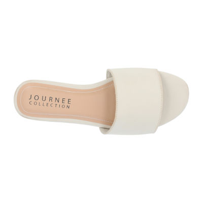 Journee Collection Womens Kolinna-Wd Flat Sandals Wide Width