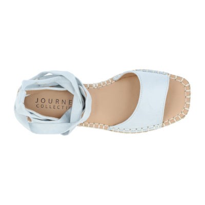 Journee Collection Womens Emelie Ankle Strap Flat Sandals