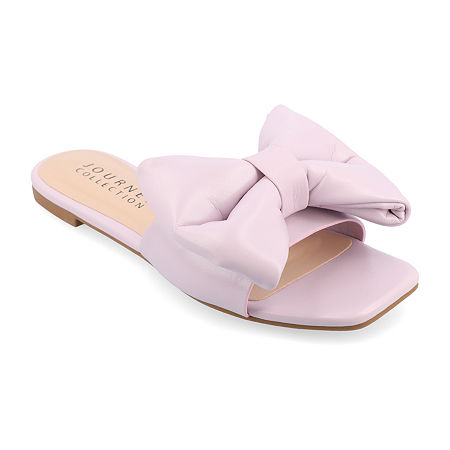 Journee Collection Womens Fayre Flat Sandals, 6 Medium, Pink