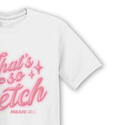 Juniors Mean Girls That’S So Fetch Boyfriend Tee Womens Crew Neck Short Sleeve Graphic T-Shirt