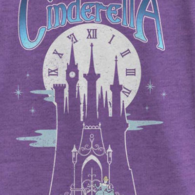 Little & Big Girls Crew Neck Short Sleeve Cinderella Princess Graphic T-Shirt