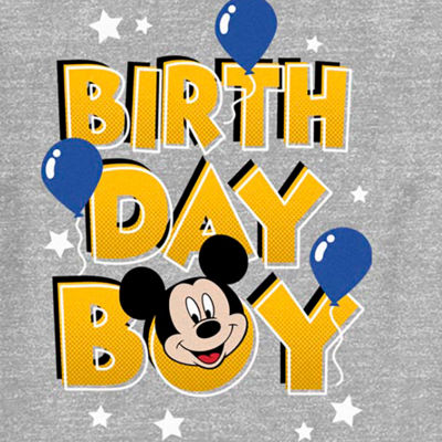 Disney Collection Toddler Boys Crew Neck Short Sleeve Mickey Mouse Graphic T-Shirt