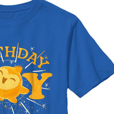 Disney Collection Little & Big Boys Crew Neck Short Sleeve Wish Graphic T-Shirt