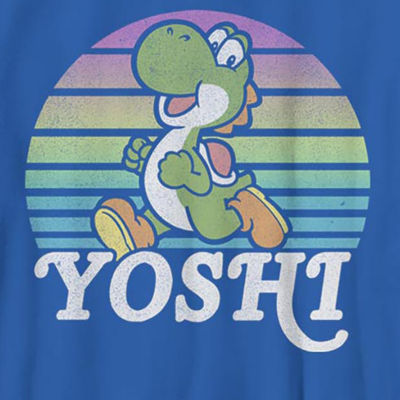 Little & Big Boys Yoshi Crew Neck Short Sleeve Super Mario Graphic T-Shirt