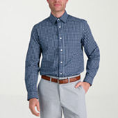 Haggar Smart Wash Mens Slim Fit Long Sleeve Dress Shirt