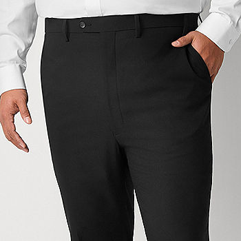 Shaquille O'Neal XLG Big and Tall Black Mens Stretch Classic Fit Suit Pants,  Color: Black - JCPenney