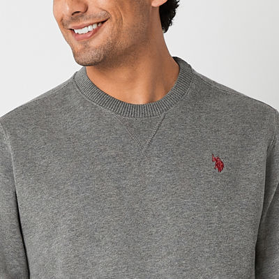 U.S. Polo Assn. Luxury Mens Embroidered Crew Neck Long Sleeve Sweatshirt