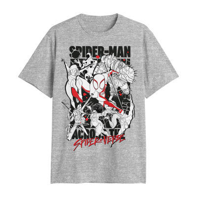 Big and Tall Mens Crew Neck Short Sleeve Regular Fit Spiderman Graphic T-Shirt