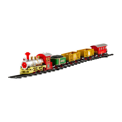 Northlight 16-Piece Battery Operated Lighted And Animated Express Train Set With Sound Christmas Tabletop Decor