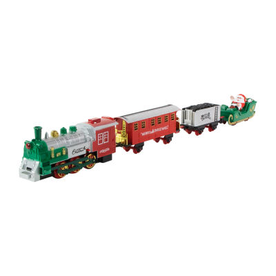 Northlight 36 Pc Battery Operated Lighted And Animated Train Set With Raised Track And Sound Christmas Tabletop Decor