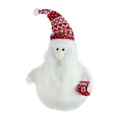 Northlight 9.25in Red And White Nordic Noah Santa  Christmas Tabletop Decor Gnome