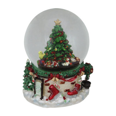 Northlight 7in Presents Under The Tree Musical Christmas Round SnowGlobes