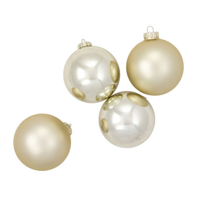 Northlight 2-Finish Glass Ball 4-pc. Christmas Ornament
