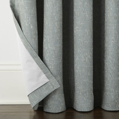 Linden Street Bayshore Energy Saving 100% Blackout Grommet Top Single Curtain Panel