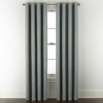 Linden Street Bayshore Energy Saving 100% Blackout Grommet Top Single Curtain Panel