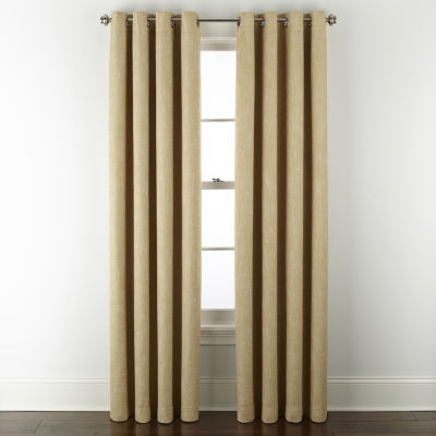 Linden Street Bayshore Energy Saving 100% Blackout Grommet Top Single Curtain Panel