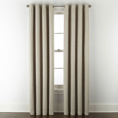 Linden Street Bayshore Energy Saving 100% Blackout Grommet Top Single Curtain Panel