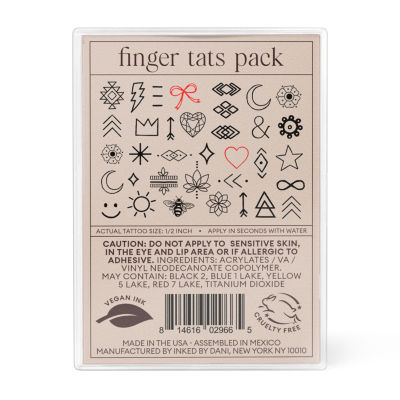 Inked By Dani Finger Tats Pack