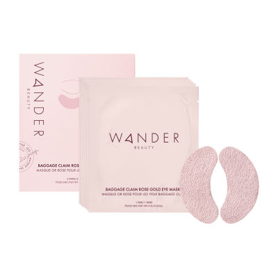 Wander Beauty Baggage Claim Eye Masks-Rose Gold