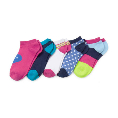 Thereabouts Little & Big Girls 10 Pair Low Cut Socks