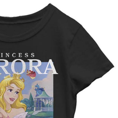 Little & Big Girls Disney Crew Neck Short Sleeve Sleeping Beauty Graphic T-Shirt