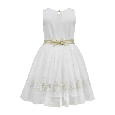 Lilt Little Girls Sleeveless Flower Girl Fit + Flare Dress