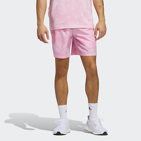adidas 7 Inch Mens Workout Shorts, Small, Pink