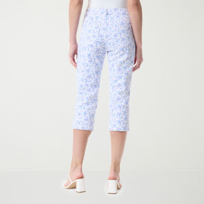 Gloria Vanderbilt Amanda Womens Straight High Rise Capri Pant