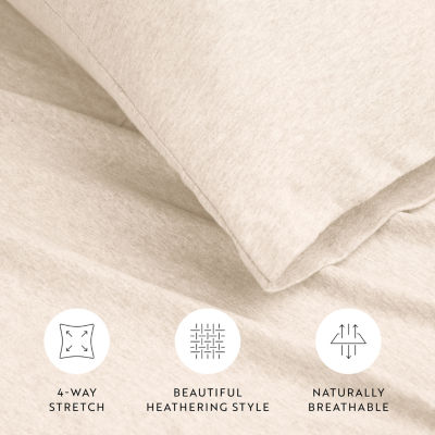 Casual Comfort Jersey Knit Deep Pocket Sheet Set