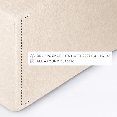 Casual Comfort Jersey Knit Deep Pocket Sheet Set