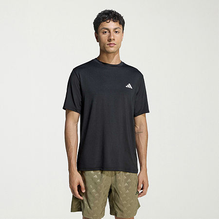 adidas Essentials Flex Mens Crew Neck Short Sleeve Active Big and Tall T-Shirt, 4x-large, Black