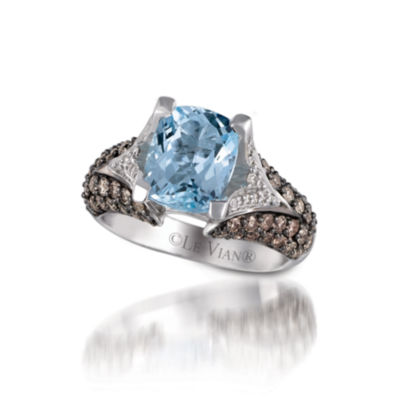 Shop levian aquamarine ring with chocolate diamonds Flash Sales - Main Image