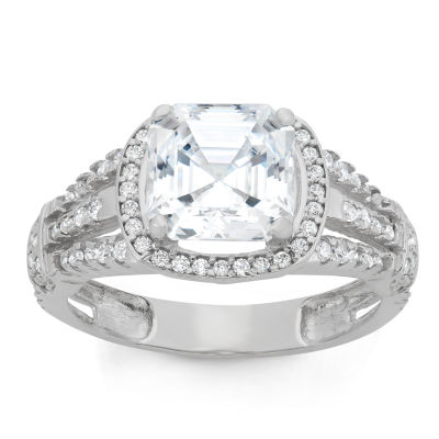 Womens 2 CT. T.W. Cubic Zirconia 10K Gold Round Solitaire Engagement Ring